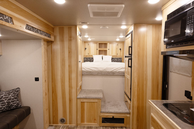 Living Quarters in LE8X11RK Charger Edition Livestock Trailer | Lakota Trailers