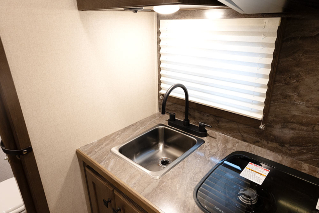 Kitchen Sink in C8X9DR Charger Edition Horse Trailer | Lakota Trailers