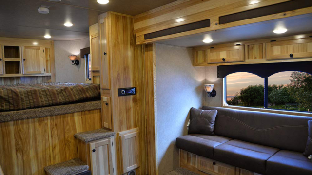 Living Quarters in C8X15BB Charger Edition Horse Trailer | Lakota Trailers