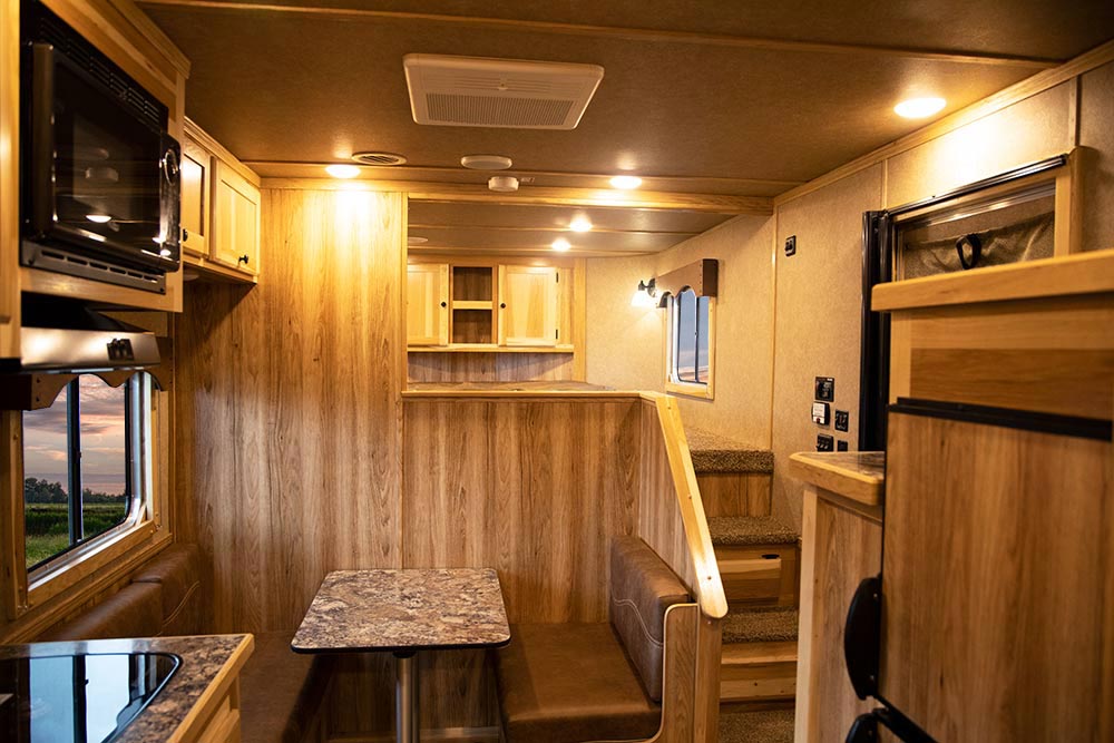Living Quarters in LE8X11DR Charger Edition Livestock Trailer | Lakota Trailers