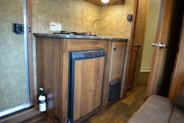Kitchen in ACX9 Colt Edition Horse Trailer | Lakota Trailers