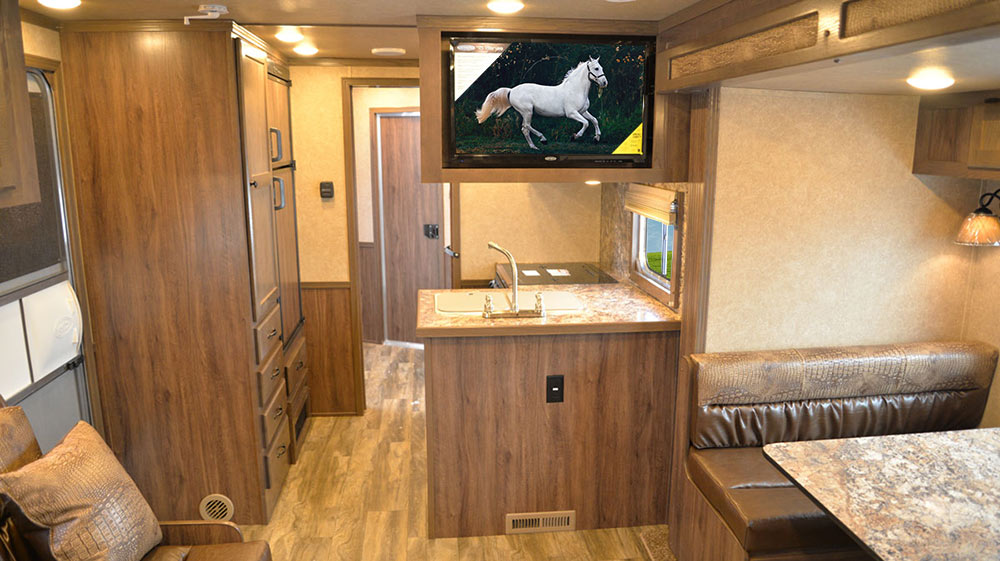 Living Quarters in C8X15RK Charger Edition Horse Trailer | Lakota Trailers
