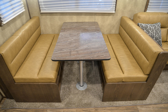 Dinette in IN8X18CE Infinity Edition Horse Trailer | Lakota Trailers