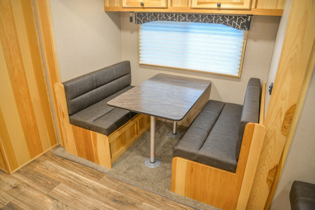 Dinette in C8X14SR Charger Edition Horse Trailer | Lakota Trailers