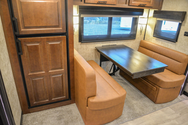 Dinette in BH8X17CE2S Bighorn Edition Horse Trailer | Lakota Trailers
