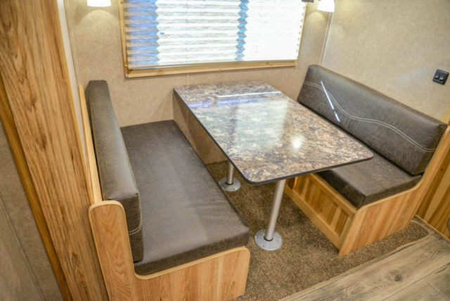 Dinette in CTH8X11 Charger Edition Toy Hauler | Lakota Trailers