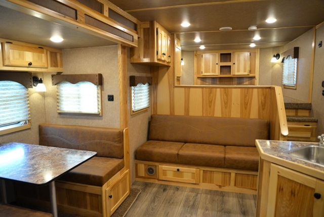 Living Quarters in CTH8X13SR Charger Edition Toy Hauler | Lakota Trailers