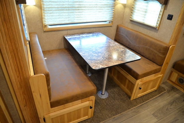 Dinette in CTH8X13SR Charger Edition Toy Hauler | Lakota Trailers