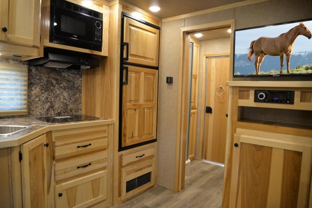 Kitchen Area in CTH8X13SR Charger Edition Toy Hauler | Lakota Trailers
