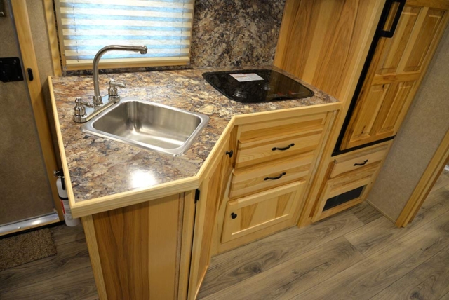 Kitchen Area in CTH8X13SR Charger Edition Toy Hauler | Lakota Trailers