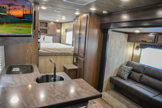 Living Quarters in IN8X17BB Infinity Edition Horse Trailer | Lakota Trailers