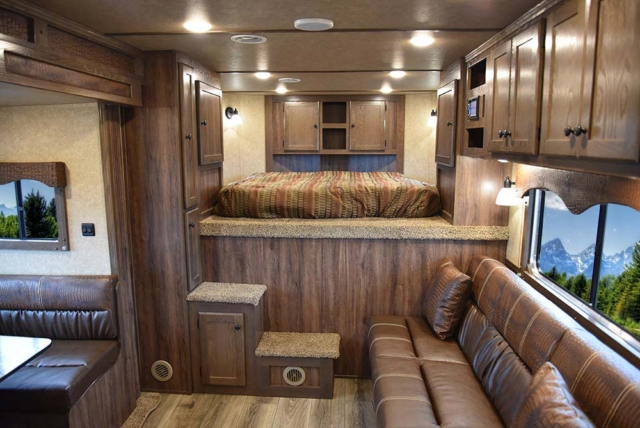 Living Quarters in LE8X15RKB Charger Edition Livestock Trailer | Lakota Trailers