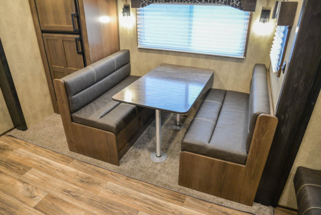 Dinette in IN8X15SRB Infinity Edition Horse Trailer | Lakota Trailers