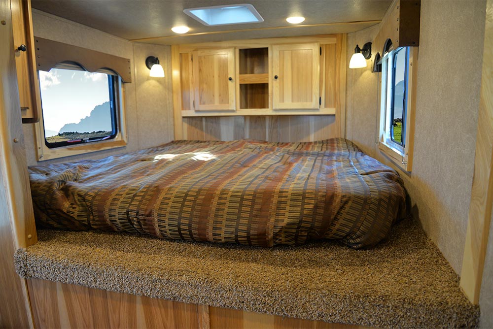 Bed in Gooseneck in CX9SR Charger Edition Horse Trailer | Lakota Trailers