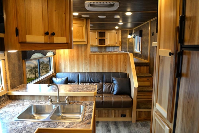 Living Quarters in C8X13SRB Charger Edition Horse Trailer | Lakota Trailers