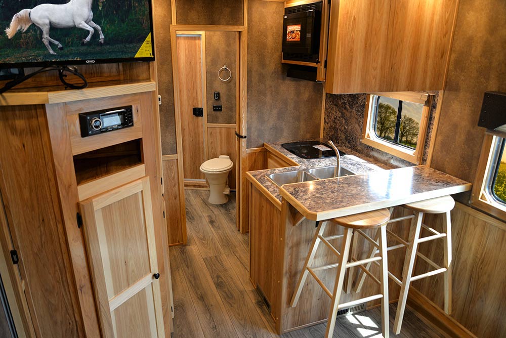 Living Quarters in C8X13SRB Charger Edition Horse Trailer | Lakota Trailers