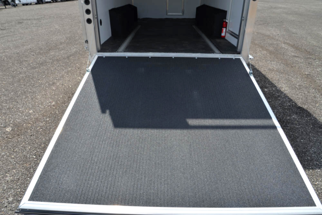 Full Height Rear Ramp Cable Assist (Option) in BHTH8X16SR Bighorn Edition Toy Hauler | Lakota Trailers