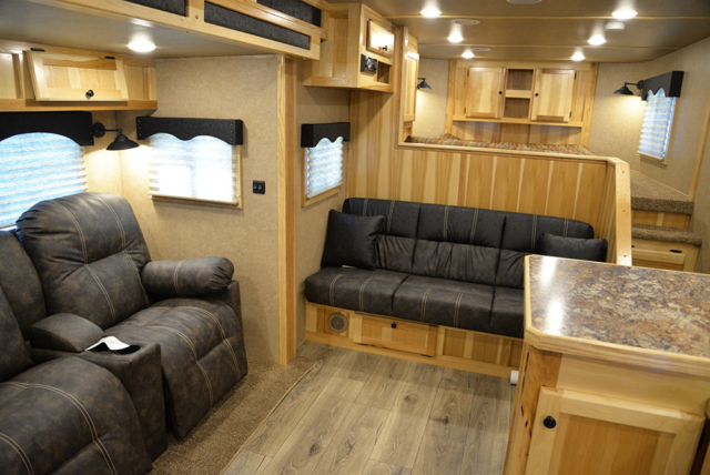 Living Quarters in CTH8X15SRB Charger Edition Toy Hauler | Lakota Trailers