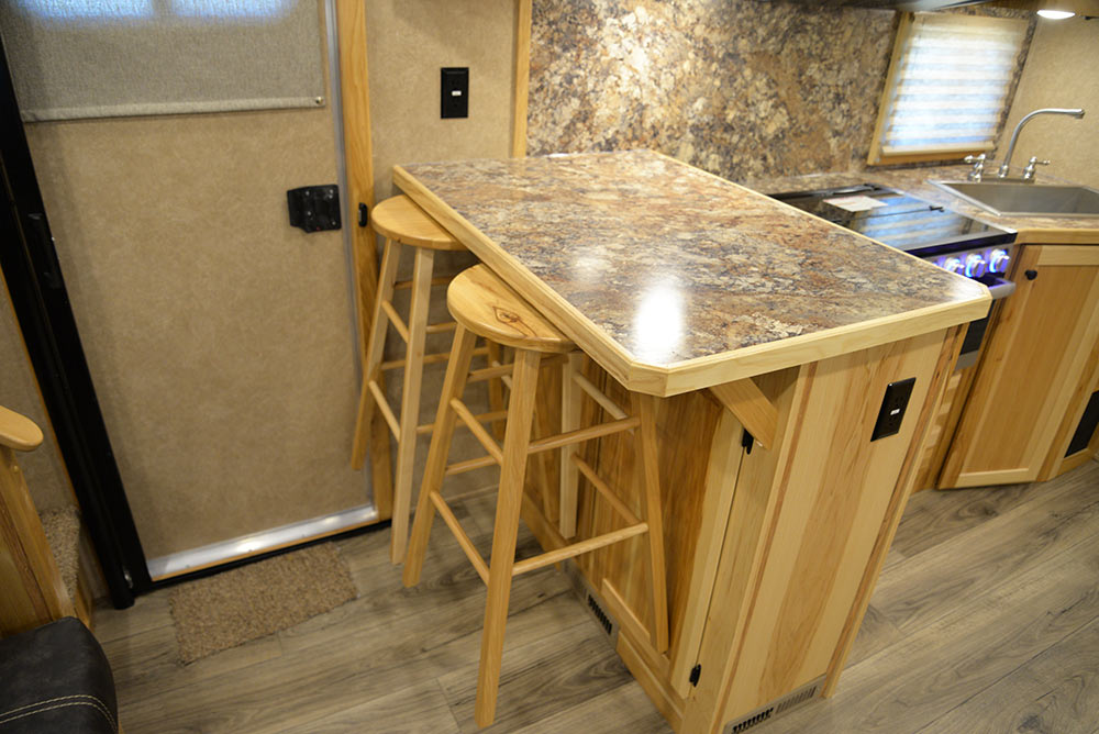 Bar in Living Quarters in CTH8X15SRB Charger Edition Toy Hauler | Lakota Trailers