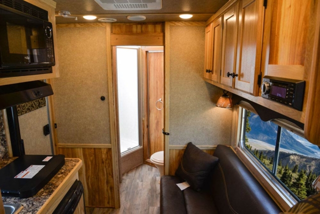 Living Quarters in CX7 Charger Edition Horse Trailer | Lakota Trailers