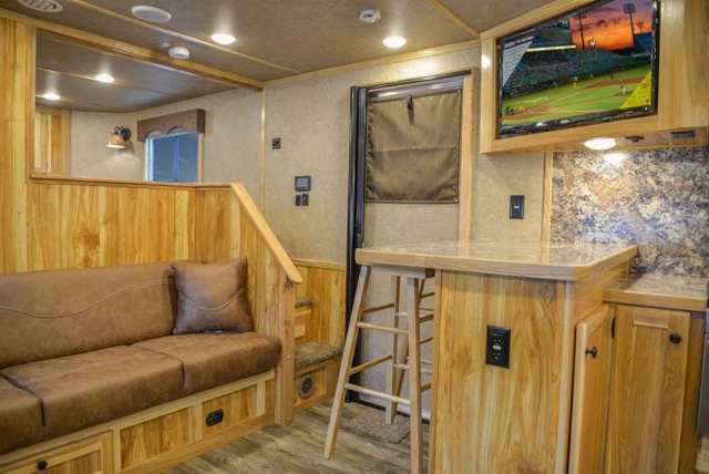Living Quarters in C8X15SRB9S Charger Edition Horse Trailer | Lakota Trailers