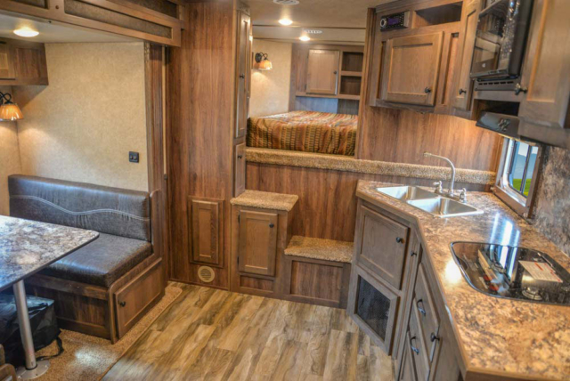 Living Quarters in LE8X16BB Charger Edition Livestock Trailer | Lakota Trailers