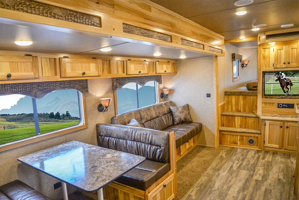 Living Quarters in C8X18CE Charger Edition Horse Trailer | Lakota Trailers