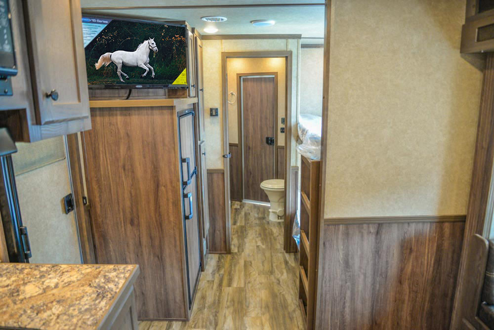Living Quarters in LE8X16BB Charger Edition Livestock Trailer | Lakota Trailers