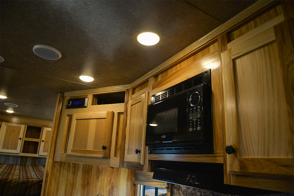 Cabinets in C8X16BB Charger Edition Horse Trailer | Lakota Trailers