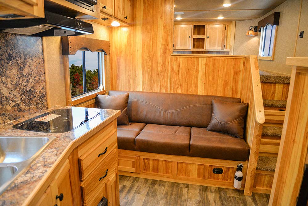 Living Quarters in C8X11SR Charger Edition Horse Trailer | Lakota Trailers