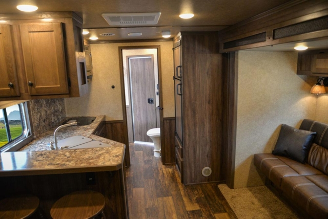 Living Quarters in C8X13RKB Charger Edition Horse | Lakota Trailers